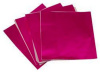 FUSCHIA - 4 X 4 Candy Wrapper FOIL Sheets (Qty 125)